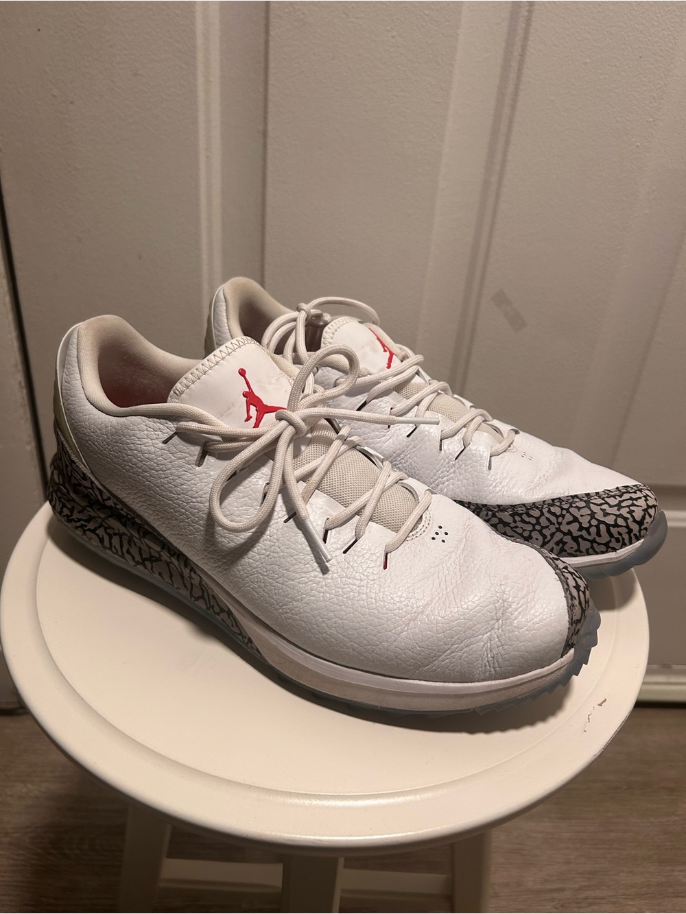 Nike Jordan ADG White Cement golf shoes
